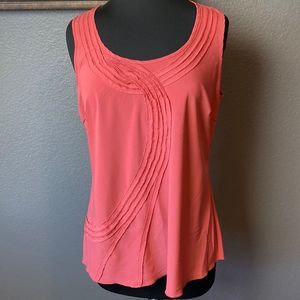 Willi Smith Crepe Tank Top sz L